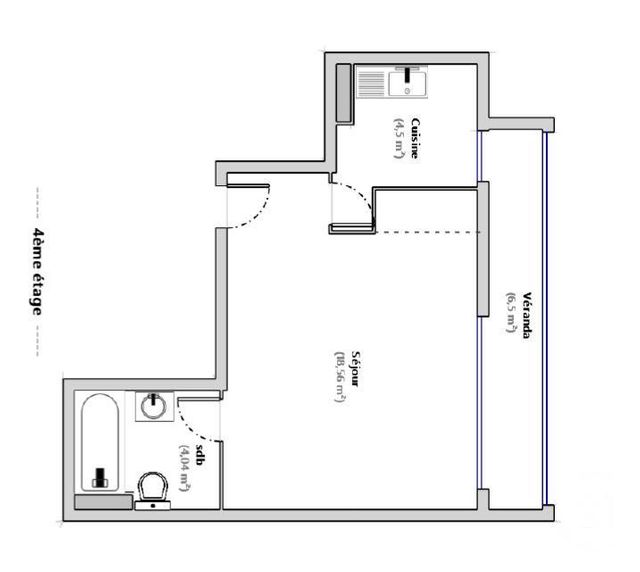 Appartement F1 à vendre - 1 pièce - 33.0 m2 - SURESNES - 92 - ILE-DE-FRANCE - Century 21 Assas Immo Consulting